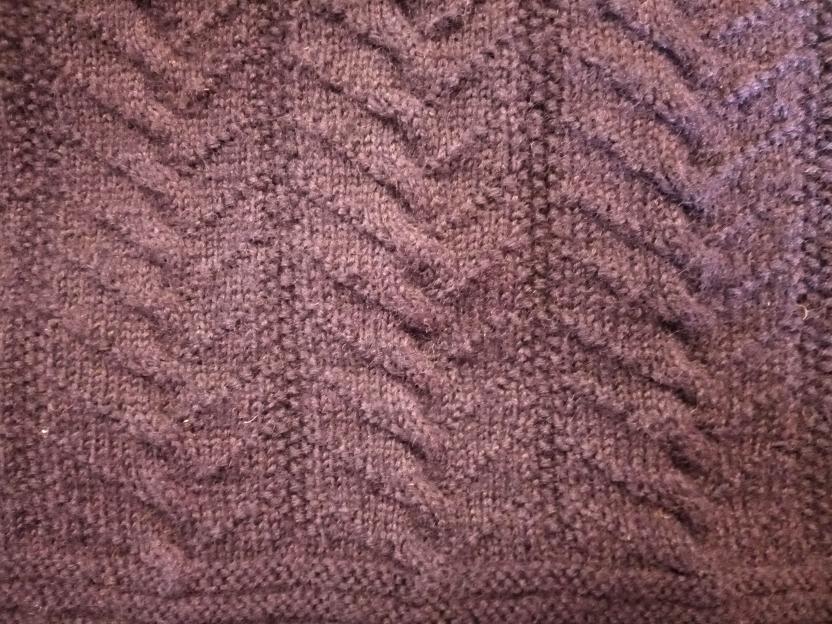Edie Middleton's gansey knitted for Strangers' Hall