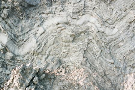 Folded glacial lake sediments