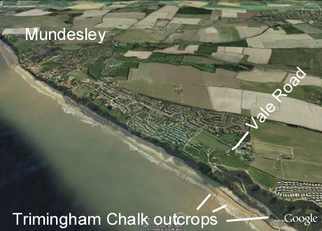Mundesley from the air oblique