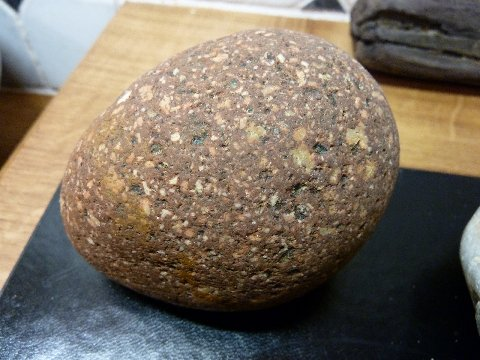 A small boulder but not true rhomb porphyry