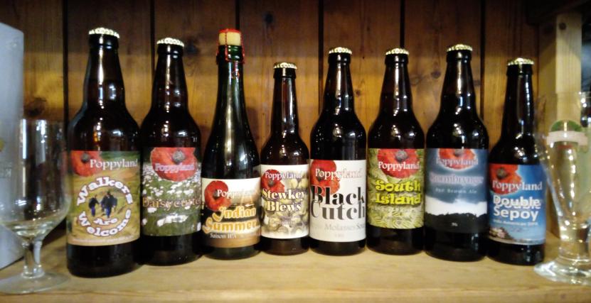 What's in stock at Poppyland Brewery Oct 2018