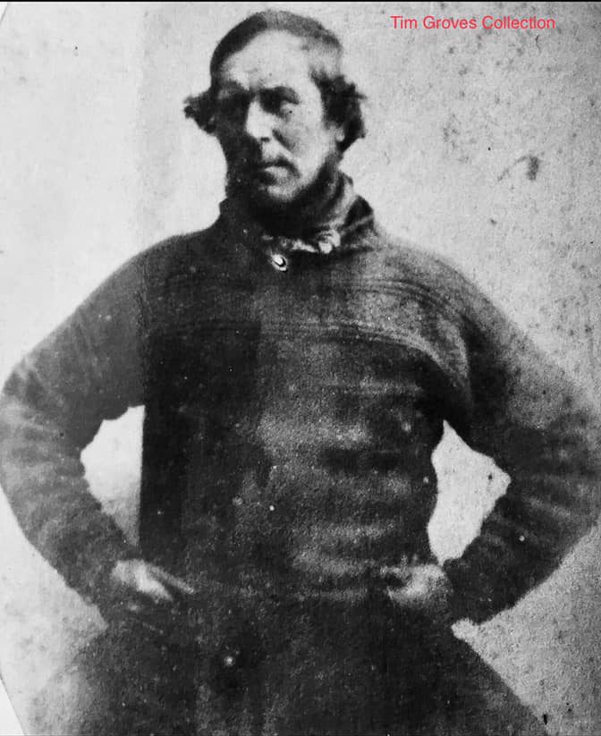 Man in a fisherman's jumper