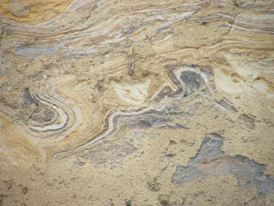 Contorted glacial till