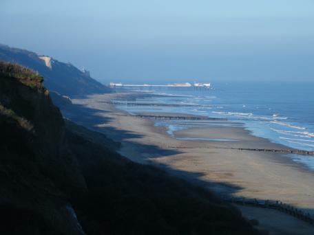 The prospect of Cromer Pier from the Lighthouse Hills
