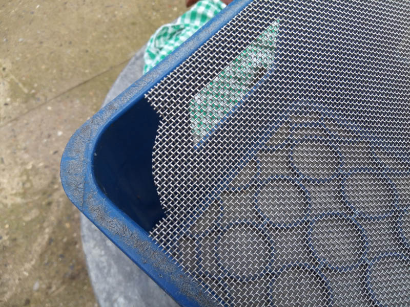Cut out the corners with shears
