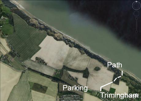Sidestrand Trimingham section vertical