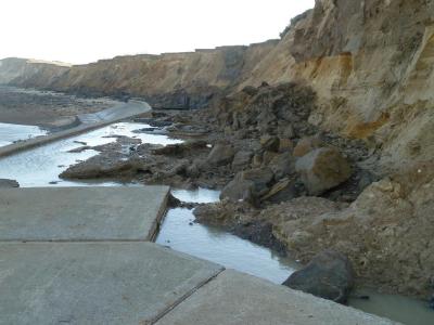 Storm damage at West Runton December 2013