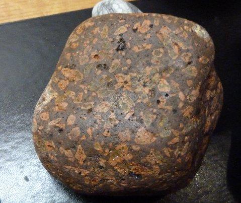 Rhomb porphyry from West Runton beach