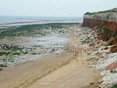 Beach and cliffs at Hunstanton