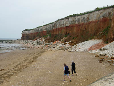 Beach and cliffs at Hunstanton
